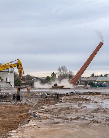 Eckert-Industrieabbruch-Spezialabbruch-Sprengung Sprengungen